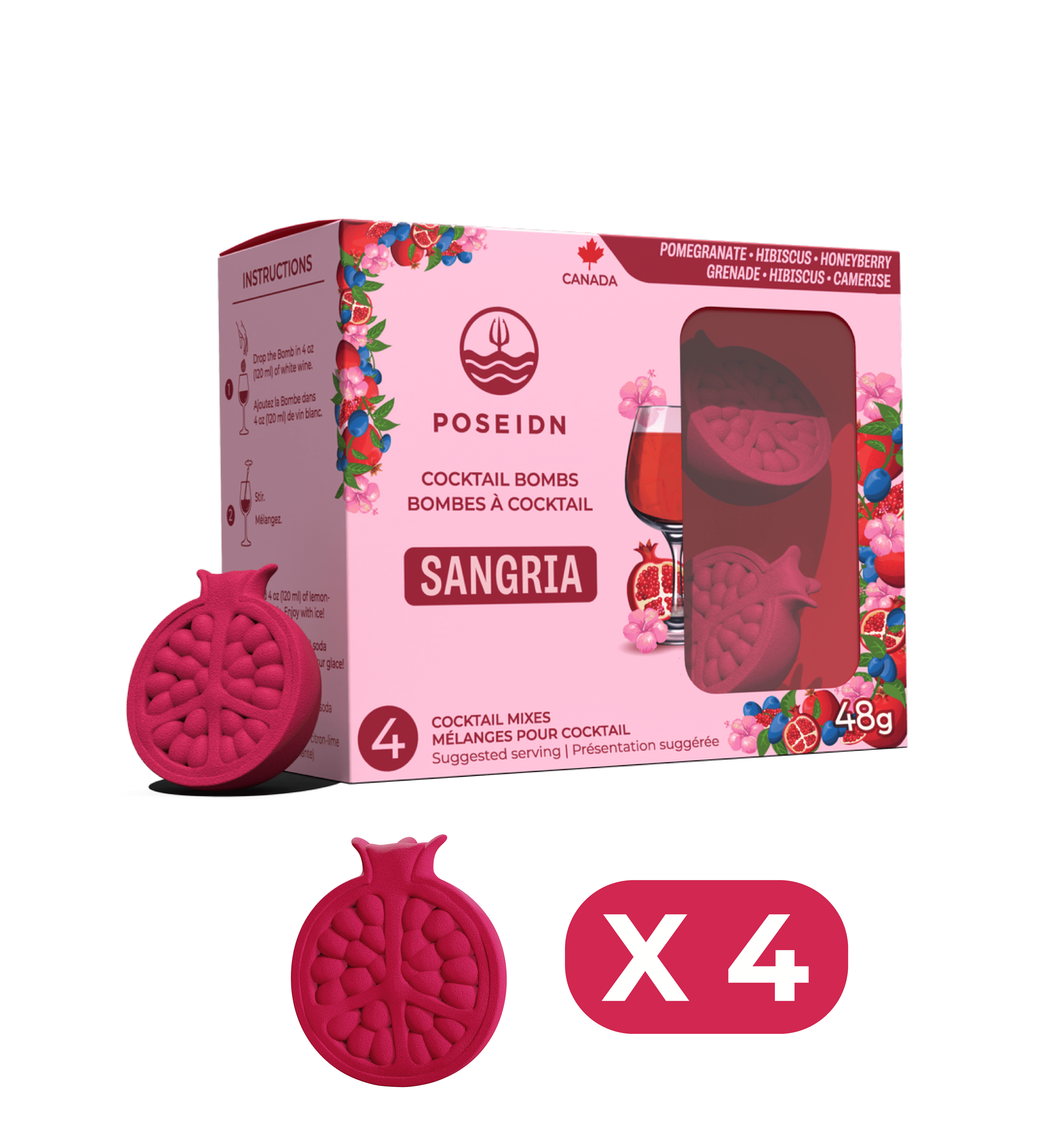 GRENADE, HIBISCUS ET CAMERISE