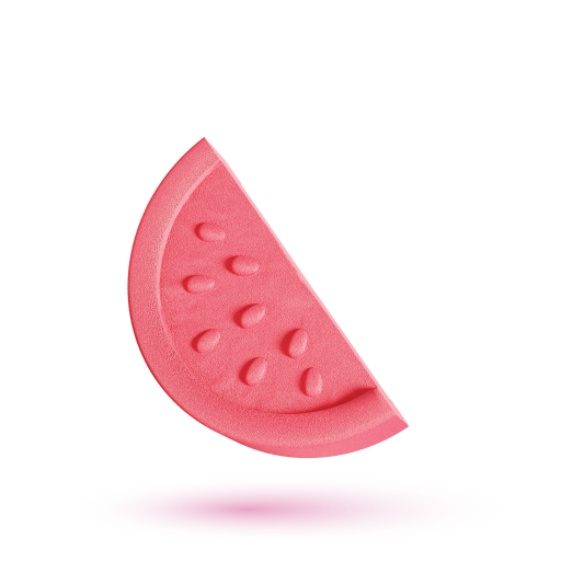 melon d'eau, menthe et framboise