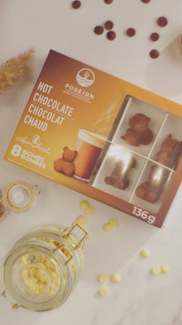 Coffret de 8 bombes 3D pour chocolat chaud